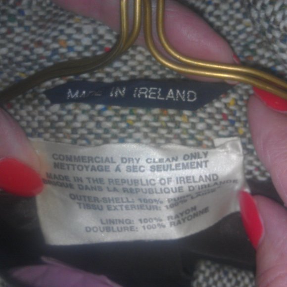 1960's 100 % wool tweed coat made in Ireland - Picture 4 of 11